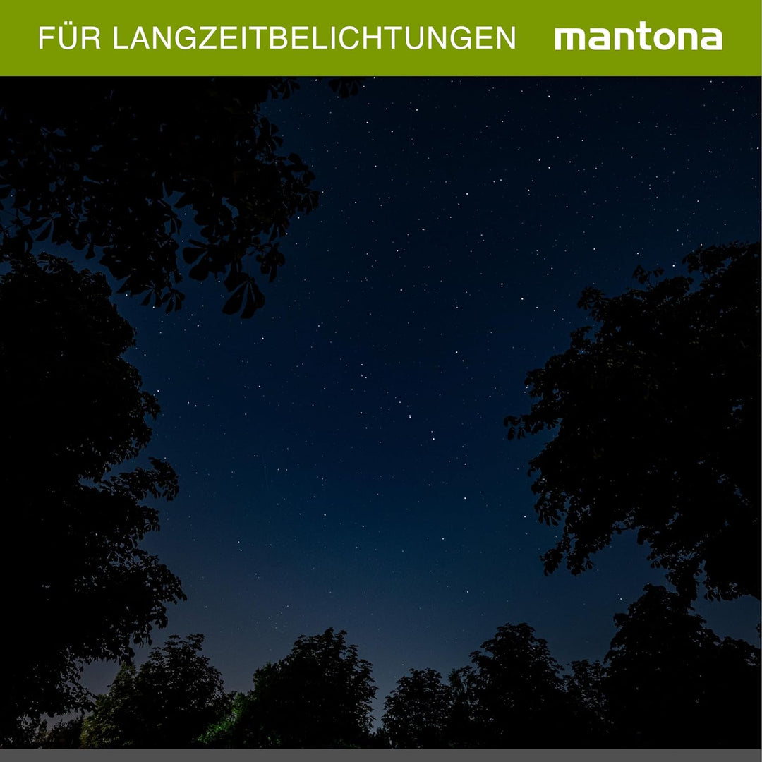 Mantona Kodiak L Fotostativ - 510 x 105 x 105 mm - 15 kg Traglast / 8-166 cm Höhe - Aluminium - stab