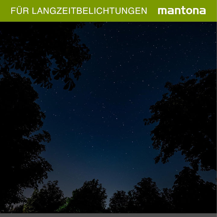 Mantona Kodiak L Fotostativ - 510 x 105 x 105 mm - 15 kg Traglast / 8-166 cm Höhe - Aluminium - stab