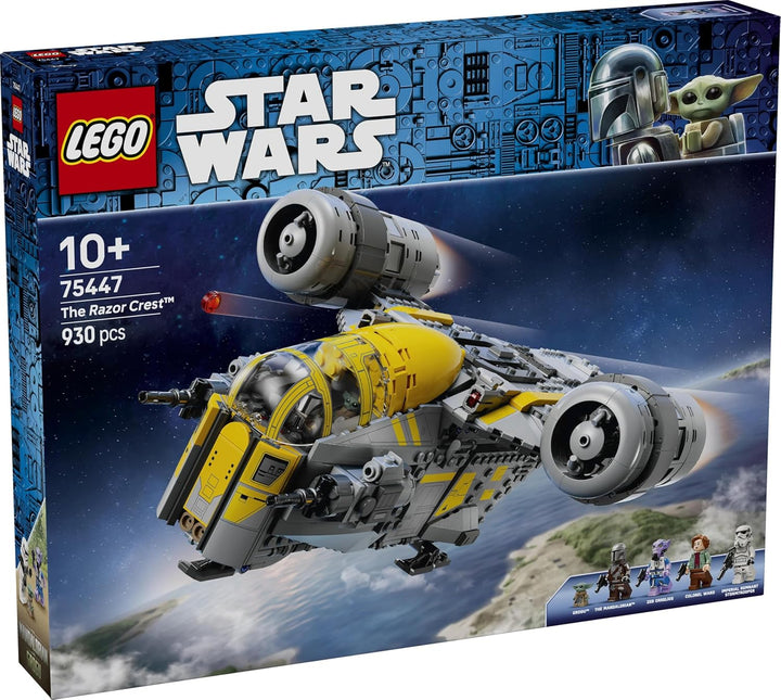 LEGO Star Wars 75447 Razor Crest - The Mandalorian und Grogu Set mit 4 Minifiguren & Grogu Figur - G