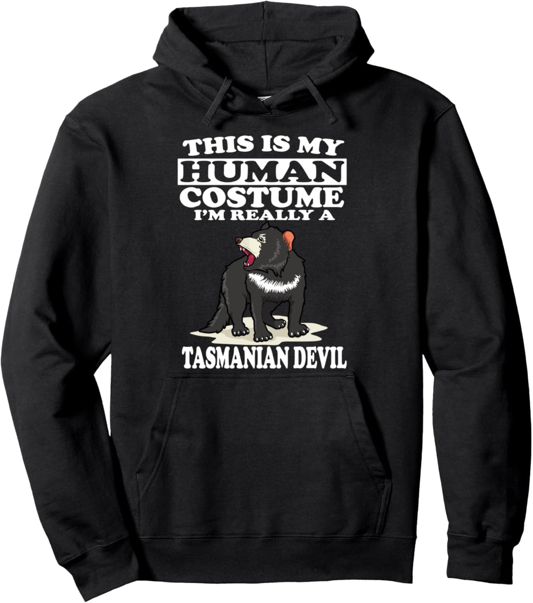 This Is My Human Costume I'm Really A Tasmanian Devil Gift Pullover Hoodie