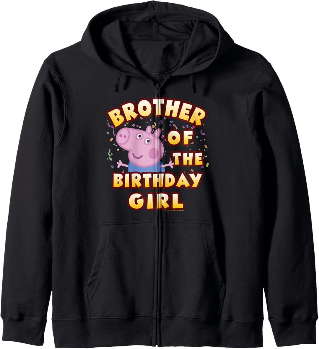Peppa Pig Brother Of The Alles Gute zum Geburtstag Girl Kapuzenjacke