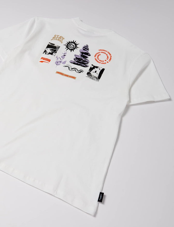 PUMA Lifestyle - Textilien - T-Shirts Downtown Graphic T-Shirt L Weiss, L Weiss