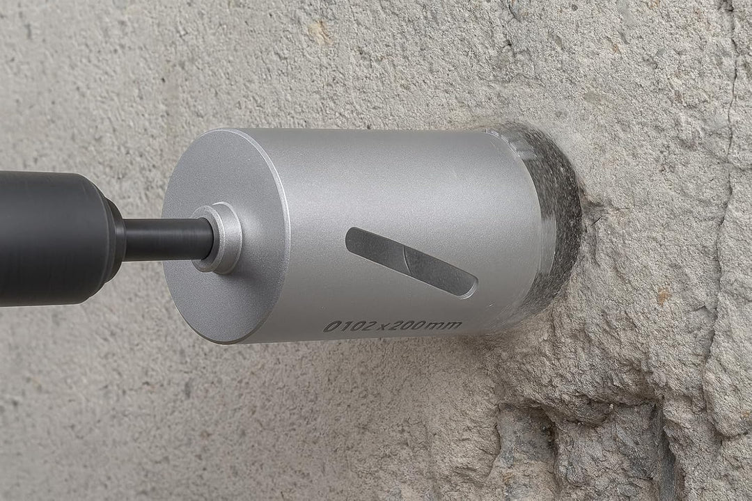 SDS PLUS Diamantbohrkrone DM 32-150 mm L 200 mm Kernbohrkrone Kernbohrer M22 mit Spitzgewinde für Bo