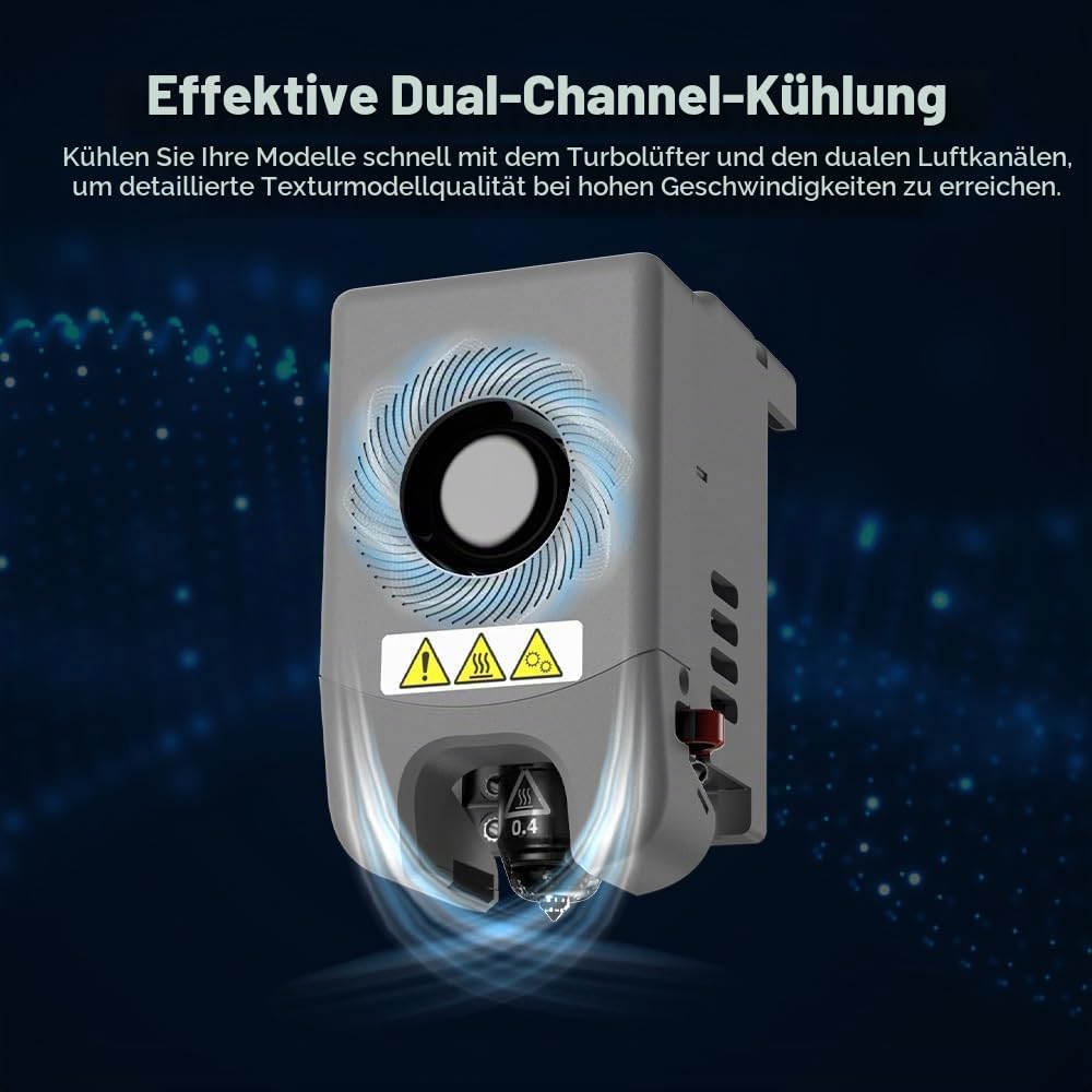 FLASHFORGE Upgrade Adventurer 5M Pro Komplett montierter Extruder, 3D-Drucker-Extruder mit effektive