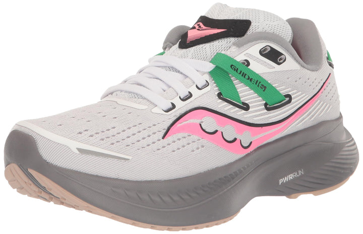 Saucony Damen Guide 16 Sneaker 36 EU 85 White Gravel, 36 EU 85 White Gravel