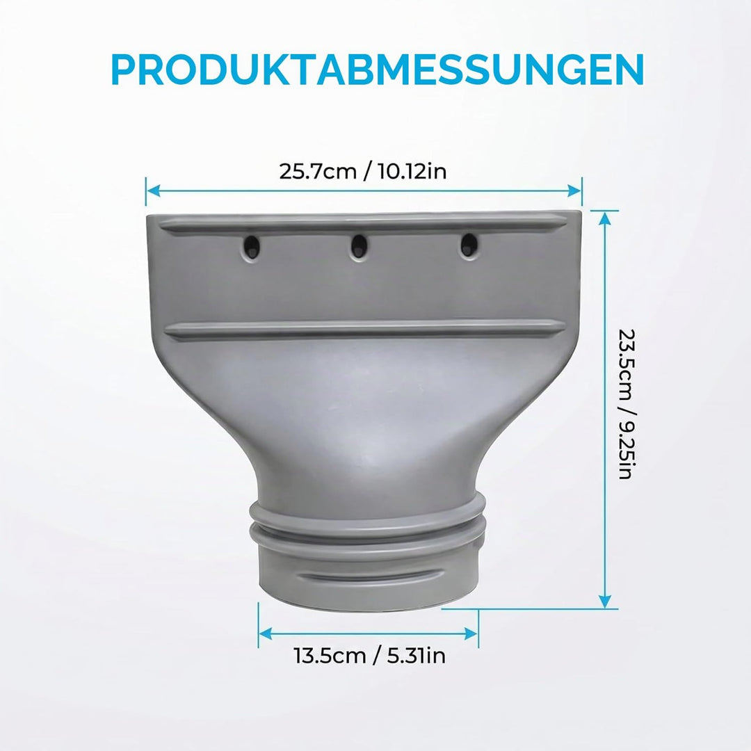 Abluftschlauch Klimagerät 130mm/150mm Adapter, Klimaanlage Abluftschlauch Schlauch Adapter Fenster,
