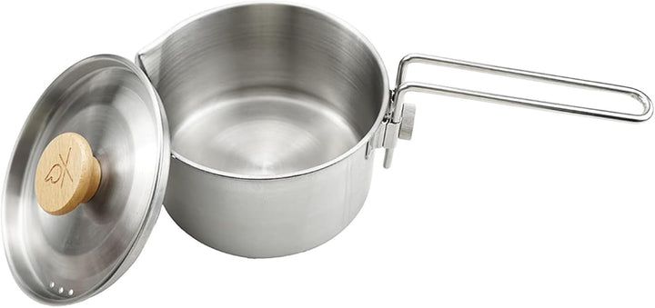 Edelstahl Instant-Nudeltopf Milchtopf, Topf Pastatopf Mit Deckel und Dampfloch,Stielkasserolle Kocht