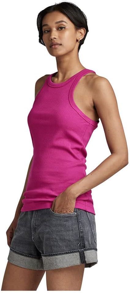 G-STAR RAW Damen Italian Army Ultra Slim Tanktop Tops XS Rosa (Fuchsia Red D22768-d289-d609), XS Ros