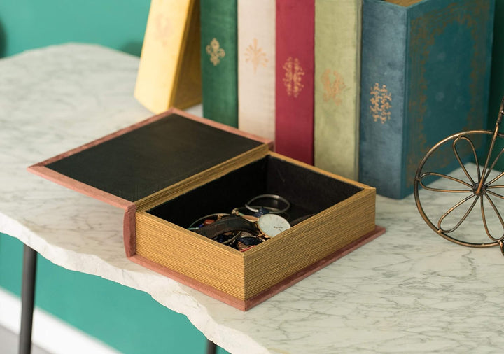 Dekorative Aufbewahrungsbox für Schmuckstücke, Vintage-Stil, Braun, Braun