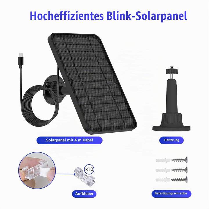 Solarpanel kompatibel mit Blink Outdoor Kamera,Blink Camera 4 (4. Generation)/3. Generation/XT/XT2,i