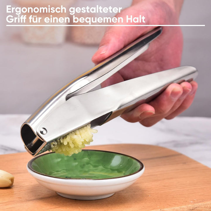 Knoblauchpresse Garlic Crusher Knoblauchschneider Ingwer Presse Knoblauchpresse Edelstahl für Küche