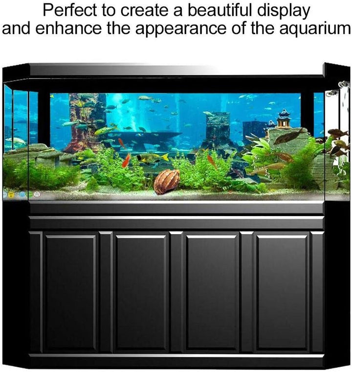 Aquarium Poster, PVC Coral Aquarium Hintergrund Unterwasser Poster Aquarium Wanddekoration Aufkleber