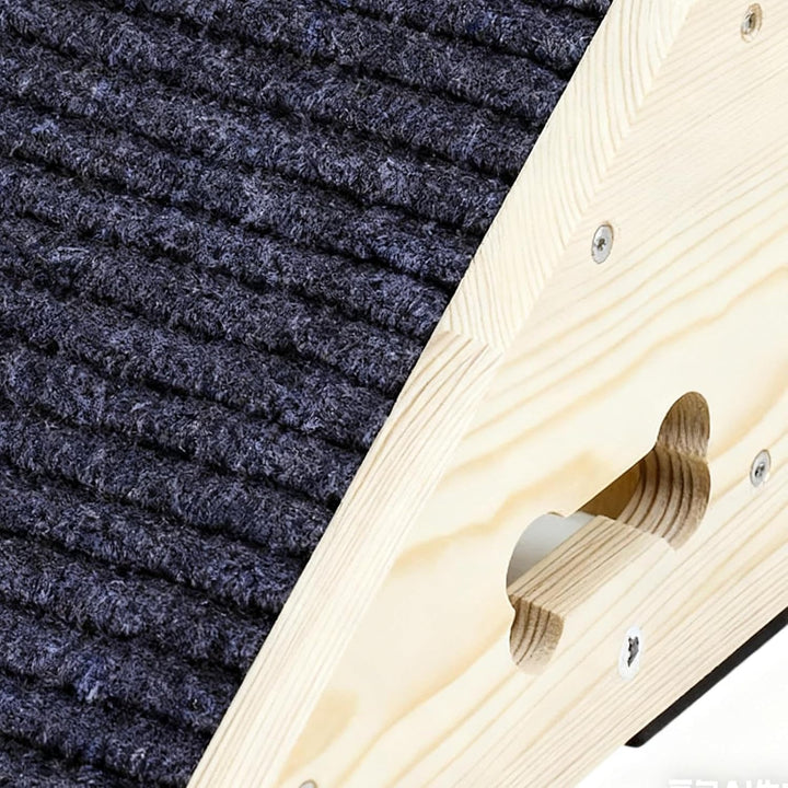 Hunderampe aus Holz, rutschfest, tragbar, 26 Grad, Treppenrampe, Katzenbett, Treppe, Couchleiter, In