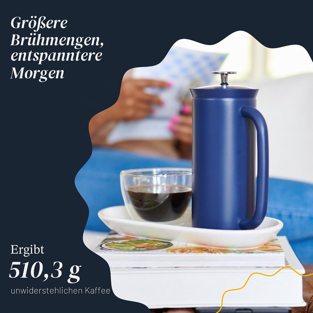 ESPRO - P7 French Press - Double Walled Stainless Steel Insulated Coffee and Tea Maker with Micro-Fi