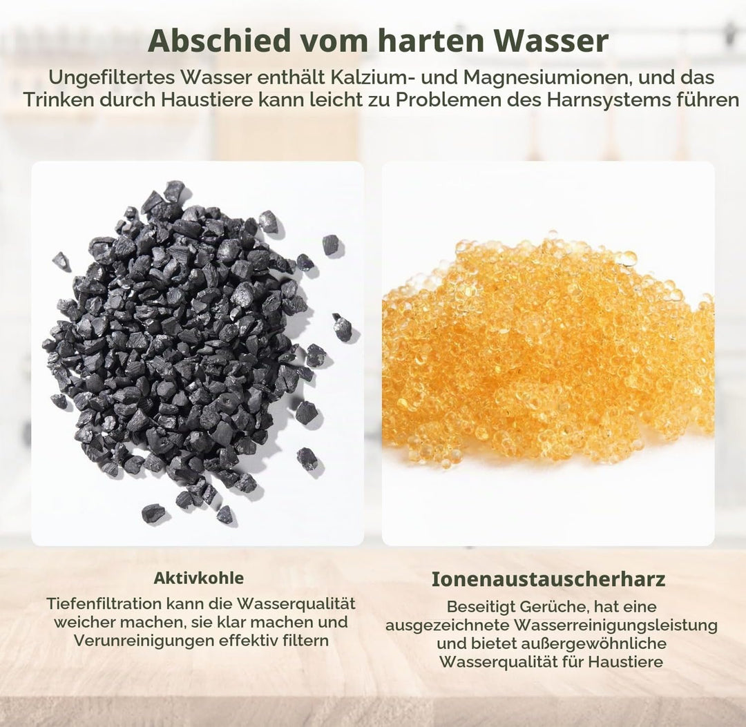 Katzen-Wasserbrunnenfilter, Ersatz- und Vorfilterschwämme für 3,2 L/108 oz automatischen Haustierbru