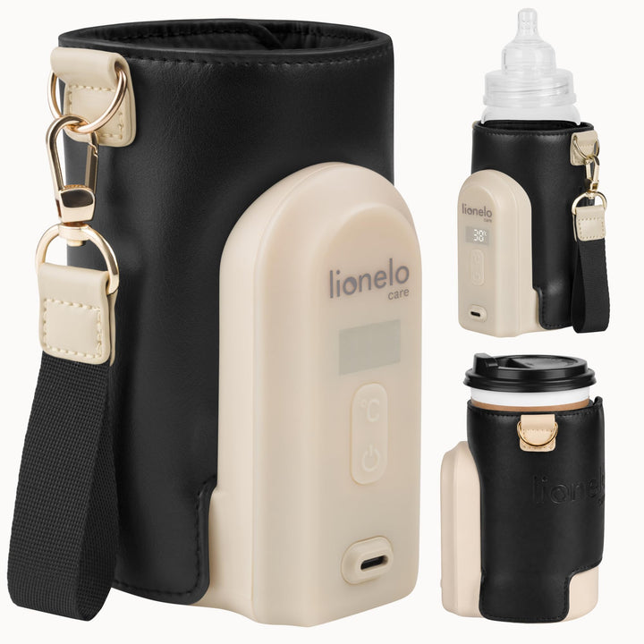 LIONELO Thermup Go Evo Tragbarer Babyflaschenwärmer, hält Flüssigkeiten warm, 5 Betriebstemperaturen