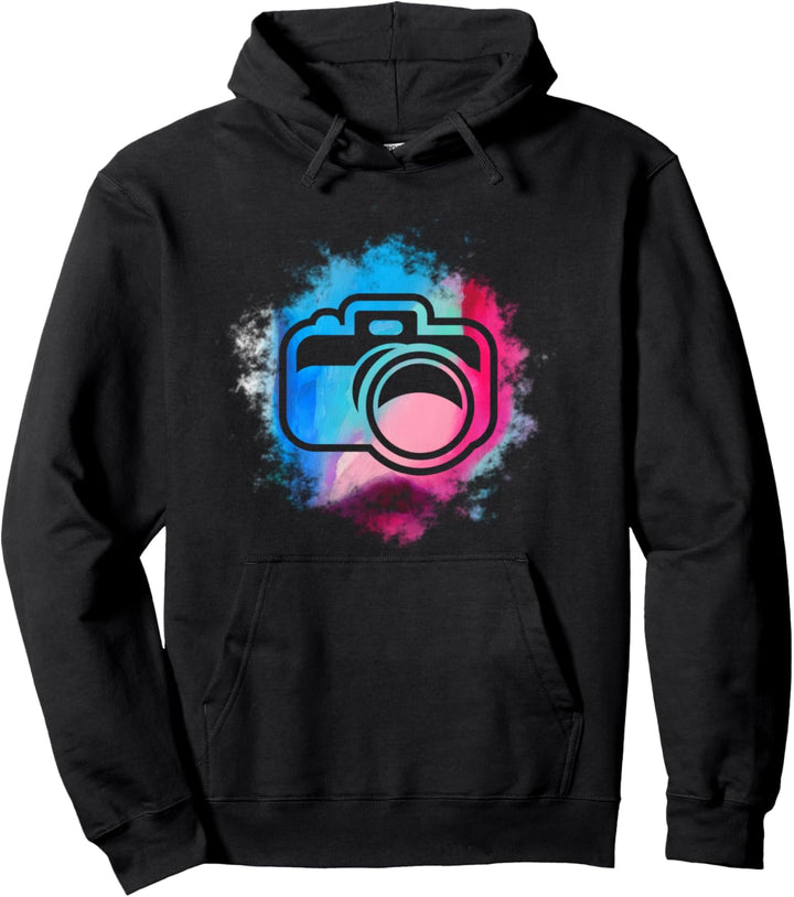 Kamera Fotograf Wasserfarben Fotografie Pullover Hoodie