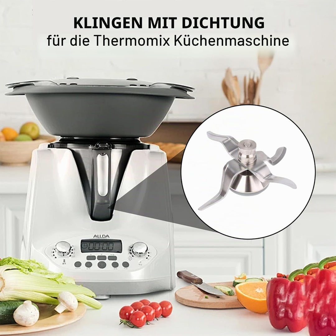 Ersatzklinge für Vorwerk Thermomix TM31, Ersatzteil für Thermоmix Messer TM31, TM31 Messer Kompatibe