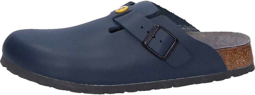 BIRKENSTOCK Herren Clogs Boston ESD 41 EU Schmal Blau, 41 EU Schmal Blau