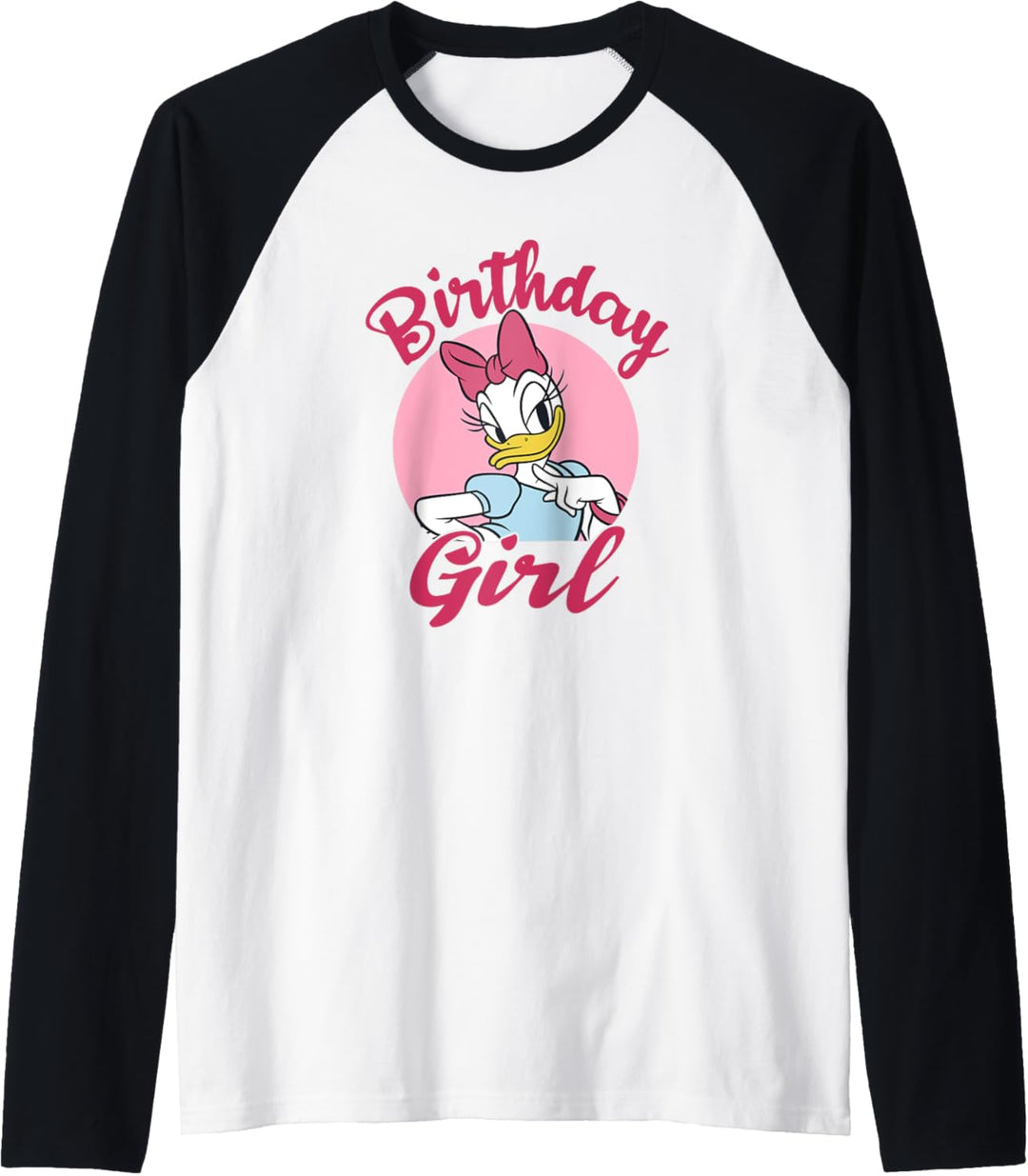 Disney Mickey And Friends Daisy Duck Birthday Girl Raglan