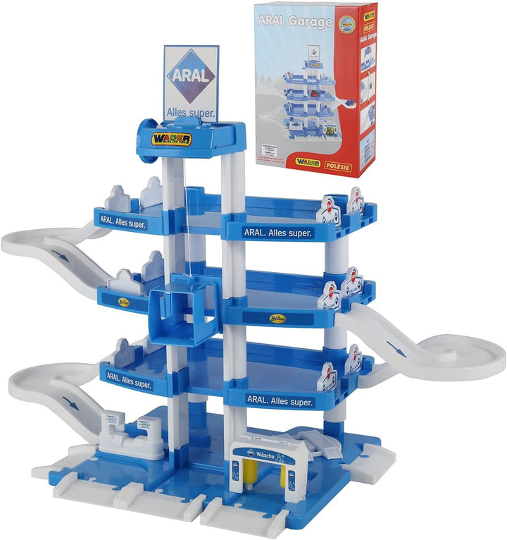Wader Quality Toys 46086 Parkgarage 4 Ebenen ARAL
