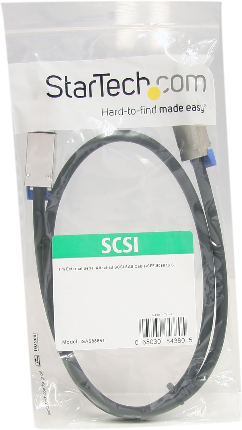 StarTech.com SAS Kabel extern SFF-8088 to SFF-8088 Mini SAS Kabel (26pin) 1m Anschlusskabel - 2 x SF