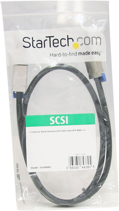 StarTech.com SAS Kabel extern SFF-8088 to SFF-8088 Mini SAS Kabel (26pin) 1m Anschlusskabel - 2 x SF