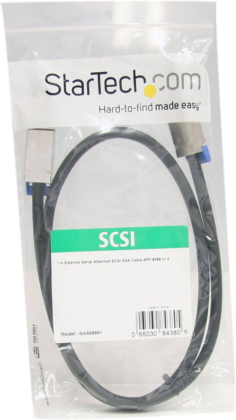 StarTech.com SAS Kabel extern SFF-8088 to SFF-8088 Mini SAS Kabel (26pin) 1m Anschlusskabel - 2 x SF