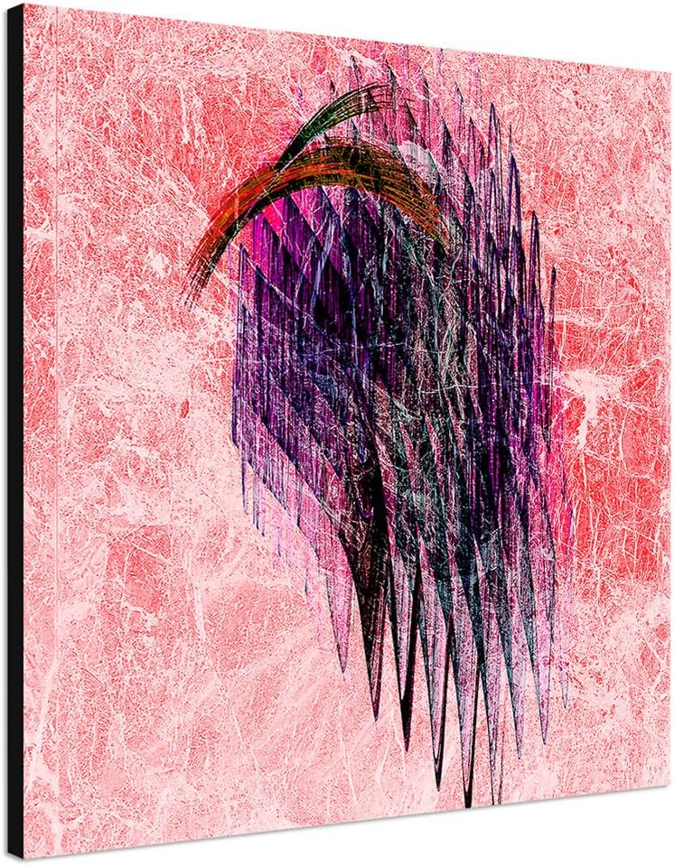 Paul Sinus Art Bild auf Leinwand Abstrakt349_60x60cm Abstraktes Bild - Perfekte Fassade - quadratisc