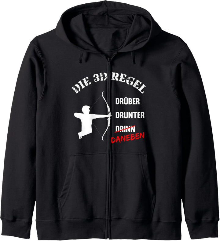 3D Bogenschiessen - Bogenschütze Kapuzenjacke