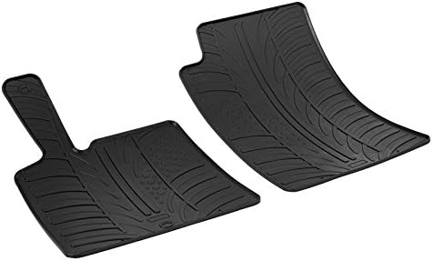 Satz Gummimatten kompatibel mit Smart ForTwo 2006-2014 (T Profil 2-teilig + Montage-clips)
