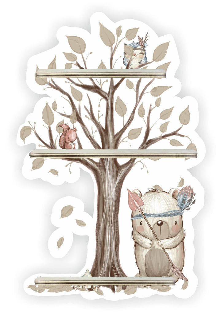 Farbklecks-Collection Musikboxregal Erweiterung Indianergeschichte Baum Teddy, Baum Teddy