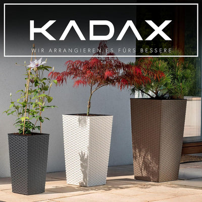 KADAX Blumentopf, Blumenkübel aus Kunststoff, Pflanzkübel für Blumen, Innen- und Aussenbereich, Gart