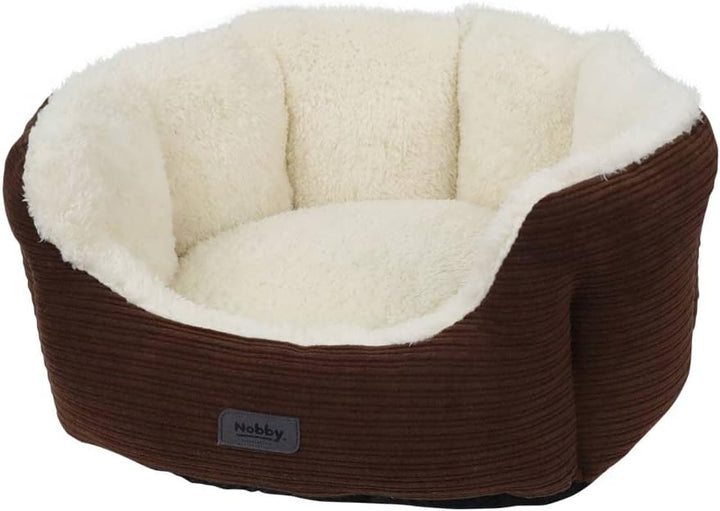 Nobby 61743 Komfortbett oval KAMBA braun; L x B x H: 86 x 70 x 24 cm