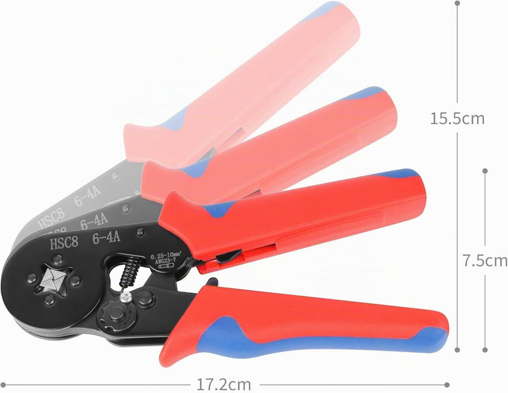 Aderendhülsenzange mit 1900 Stück Aderendhülsen Set für 0,25-10mm² | Selbsteinstellend, Für Heimgebr