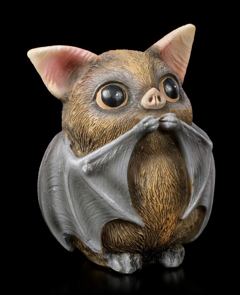 DREI weise Fledermaus Figuren - Nichts sehen, Nichts hören, Nichts sehen, 3er Set | Witzige Tierfigu