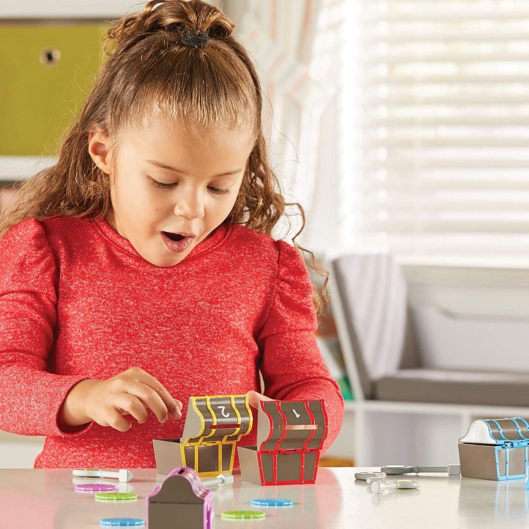 Learning Resources Spannender Piratenschatz zum Sortieren, Spielzeug zum Sortieren und Zuordnen, Ab