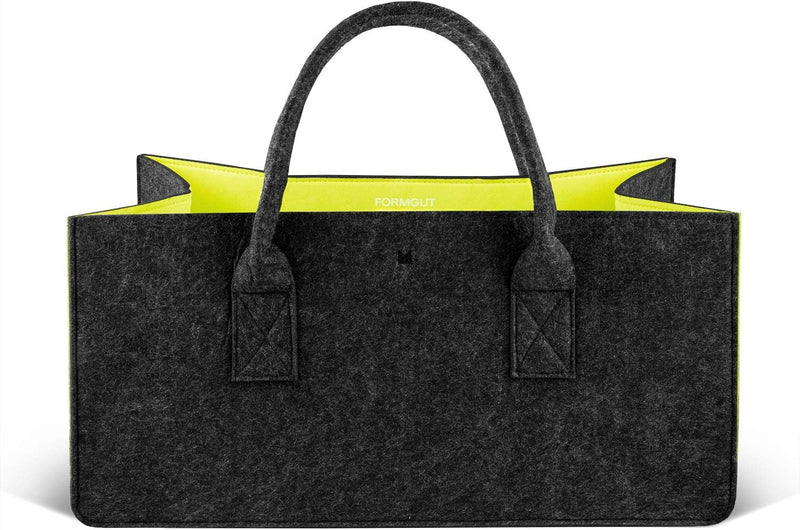 FORMGUT® Filztaschen Shopper, Filztasche Kaminholz, Kaminholztasche, Shopping Bag , Feuerholzkorb Fi