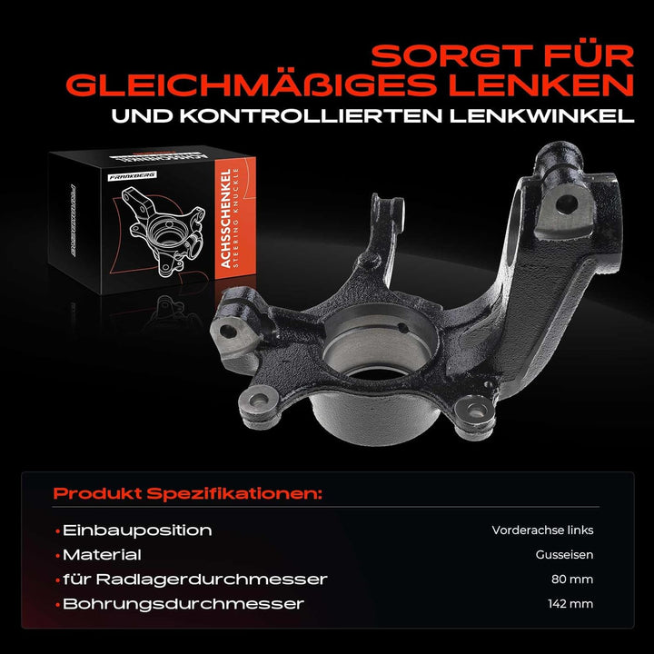 Achsschenkel Radaufhängung Vorne Links für Megane IV Schrägheck B9A/M 1.2L 1.5L 1.6L 1.8L 2015-Heute