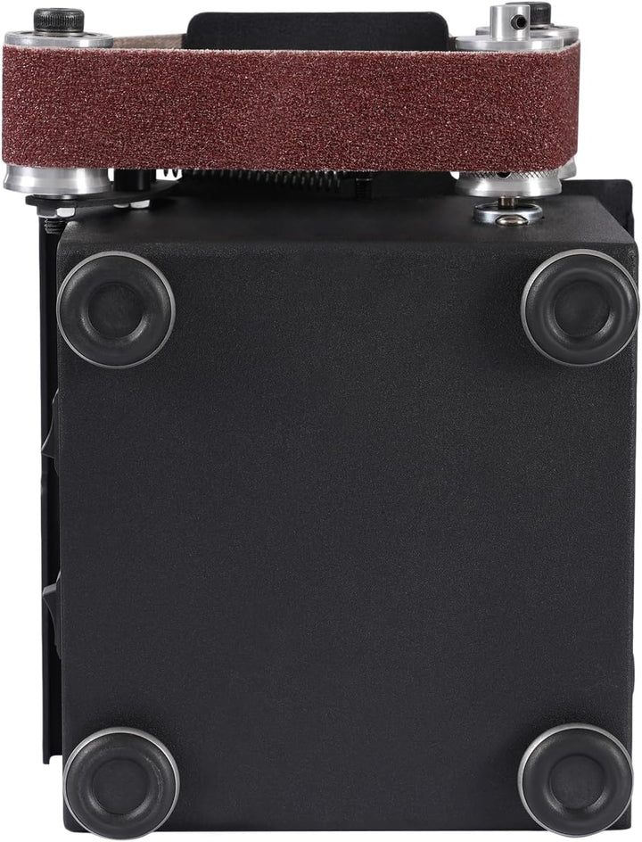 Mini Band und Tellerschleifer 100 W mit 7 Stufen für Holz und Metall | 3 in 1 Schleifer mit 30 mm Ba
