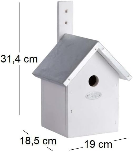 Esschert Design NK39W Blaumeisen Nistkasten, wei