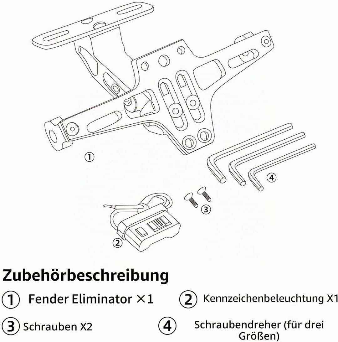 CXEPI Motorrad Kennzeichenhalter CNC Aluminum Fender Eliminator Halter für TMAX500 TMAX530 SX/DX TMA