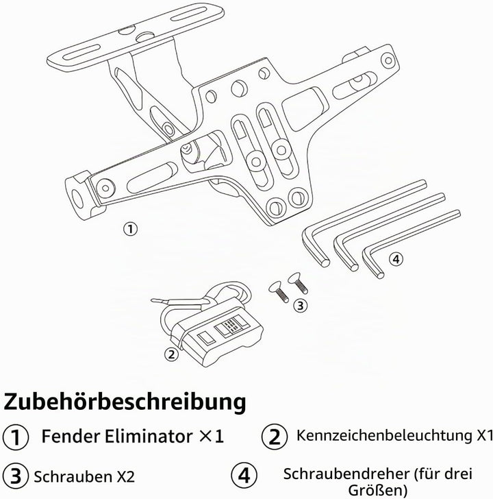 CXEPI Motorrad Kennzeichenhalter CNC Aluminum Fender Eliminator Halter für TMAX500 TMAX530 SX/DX TMA