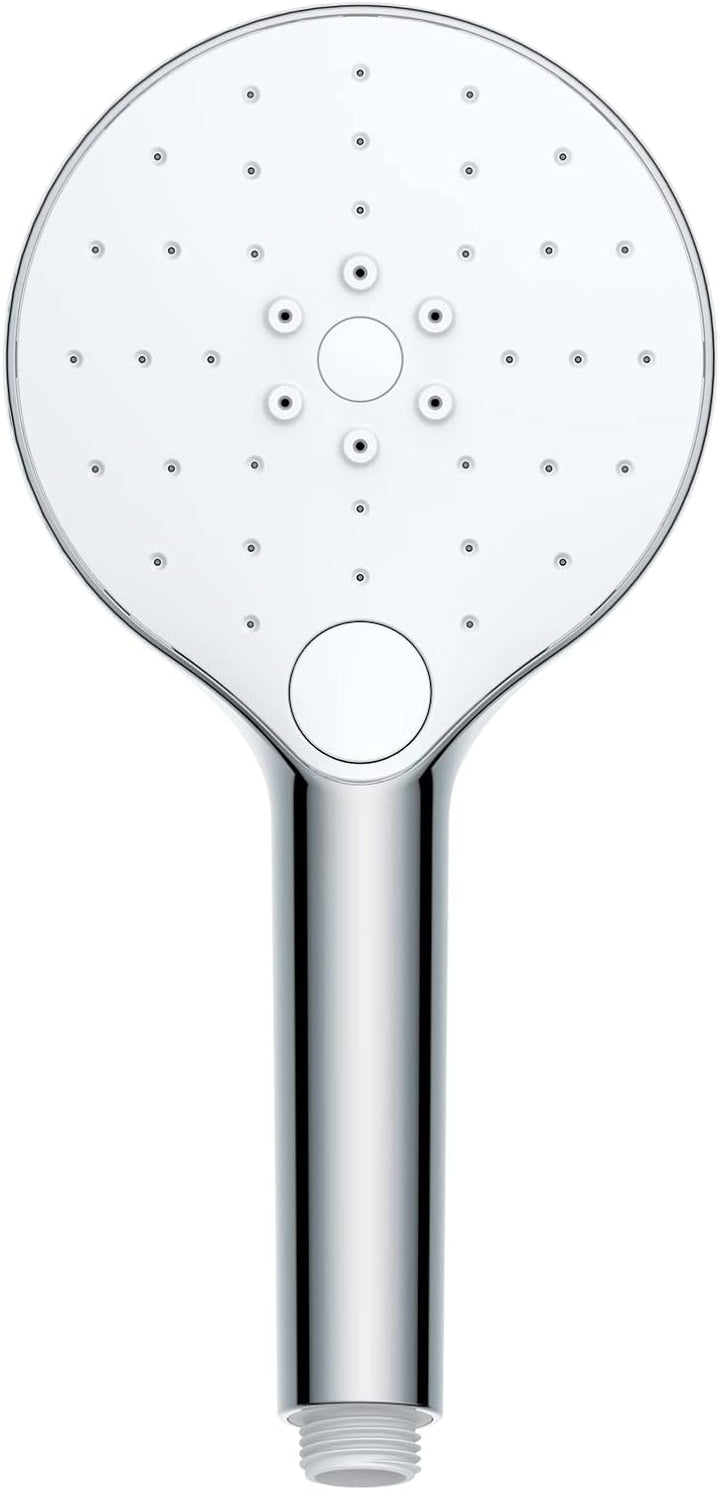 WENKO Duschkopf Automatic Cleaning, Anti-Kalk, runde Universal-Handbrause mit automatischem Reinigun