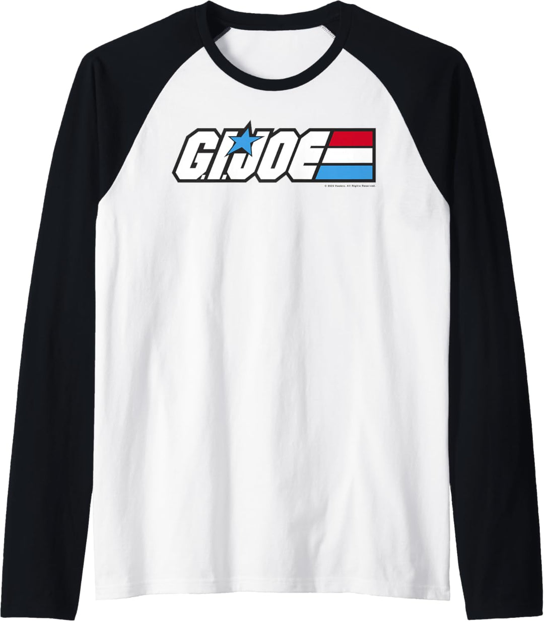 G.I. Joe American Hero Red White & Blue Simple Logo Raglan