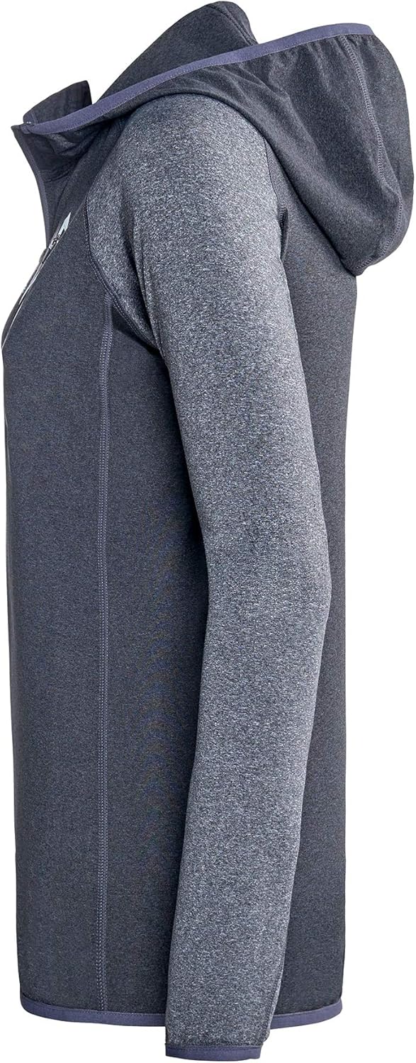 Black Crevice Damen Microfleece Jacke Second Layer Midlayer Kapuze BCR297980 36 anthracite/grey, 36