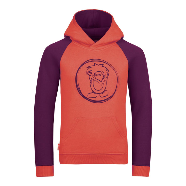 Trollkids Mädchen Stavanger Hoodie Kapuzen Pullover 104 Maulbeere/Pfirsich, 104 Maulbeere/Pfirsich