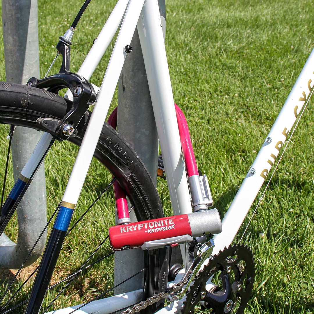 Kryptonite Kryptolok Mini-7 12,7 mm U-Lock Fahrradschloss mit FlexFrame-U Halterung, Unisex-Erwachse