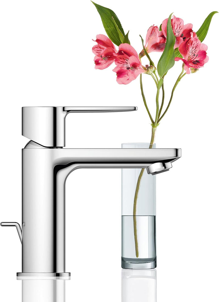 GROHE Lineare Badarmaturen - Einhand-Waschtischbatterie (DN 15 XS-Size, Einlochmontage) chrom, 32109