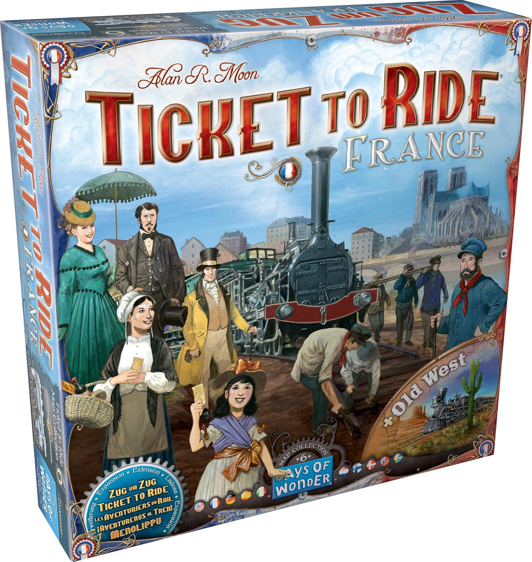 Days of Wonder | Zug um Zug – Frankreich | Map-Erweiterung | Familienspiel | Brettspiel | 2-6 Spiele